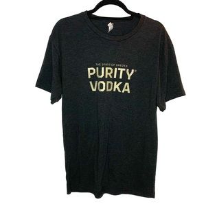 Charcoal Purity Vodka Graphic Short Sleeve T-Shirt